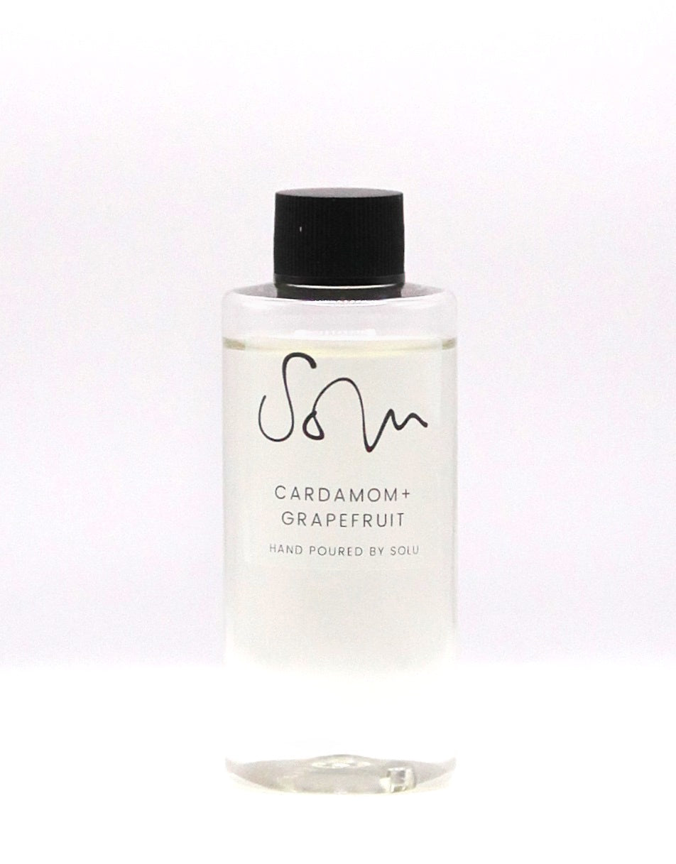 Cardamom + Grapefruit 100ml Diffuser Refill - Solu Candles