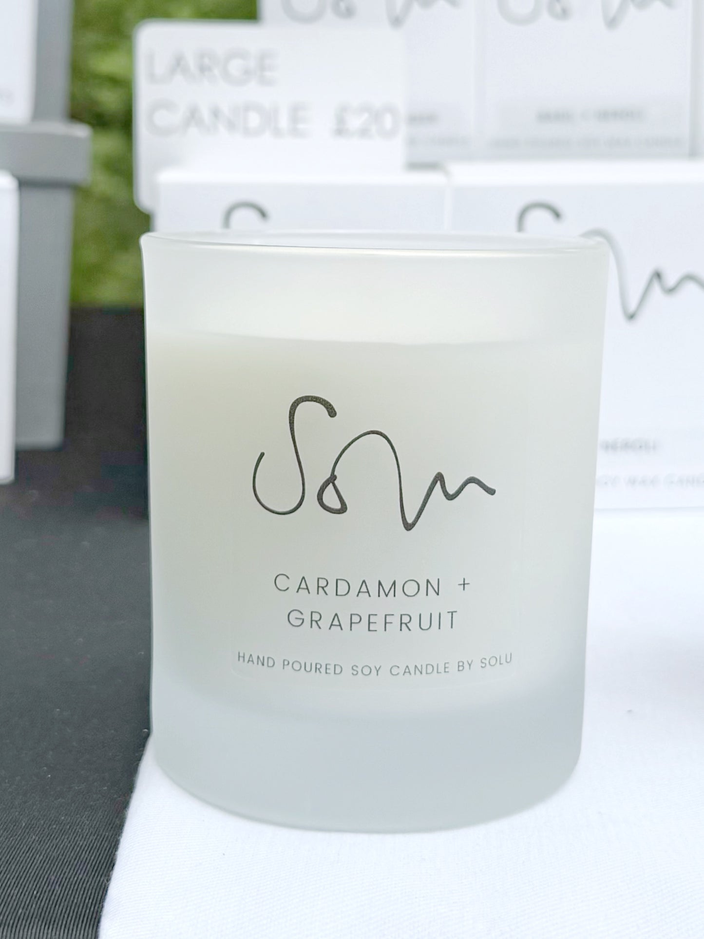 Cardamon + Grapefruit Soy Wax Candle