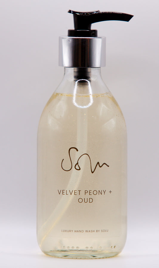 Velvet Peony & Oud Luxury Hand Wash - Solu Candles