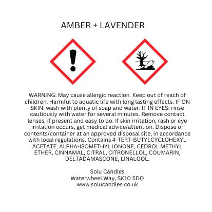 Amber and Lavender Wax Melt - Solu Candles