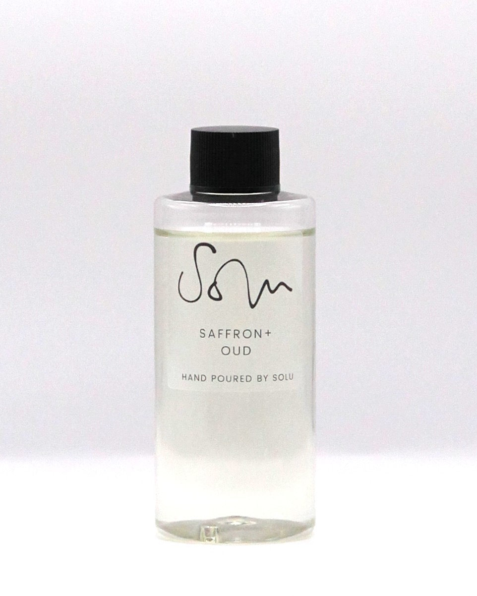 Saffron + Oud 100ml Diffuser Refill - Solu Candles
