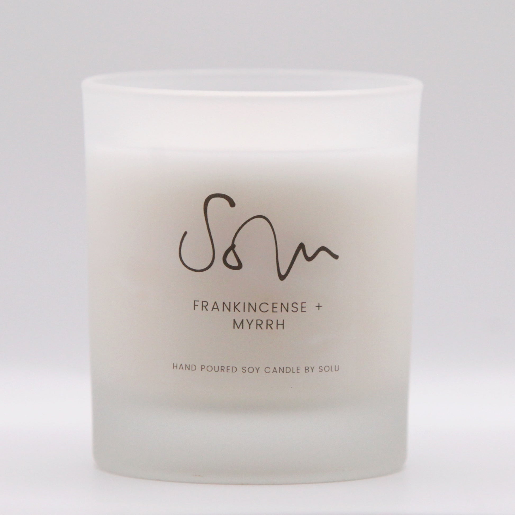 Frankincense + Myrrh Soy Wax Candle - Solu Candles