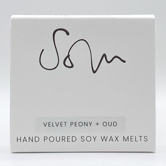 Velvet Peony + Oud Wax Melt - Solu Candles