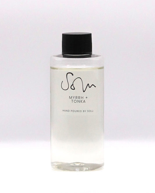 Myrrh + Tonka 100ml Diffuser Refill - Solu Candles
