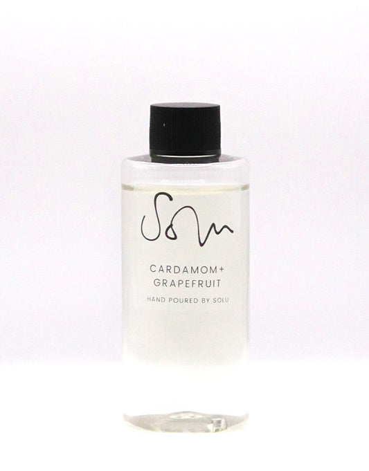 Cardamom + Grapefruit 100ml Diffuser Refill - Solu Candles