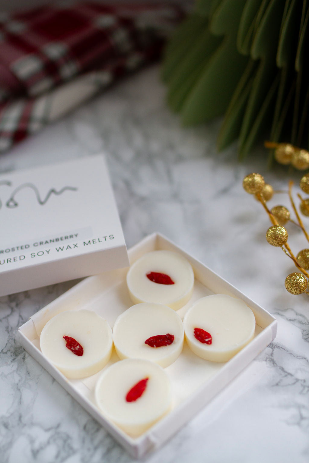 Frosted Cranberry Wax Melt - Solu Candles