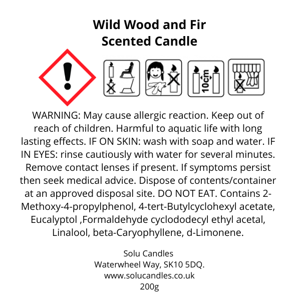 Wild Wood + Fir Soy Wax Candle - Solu Candles