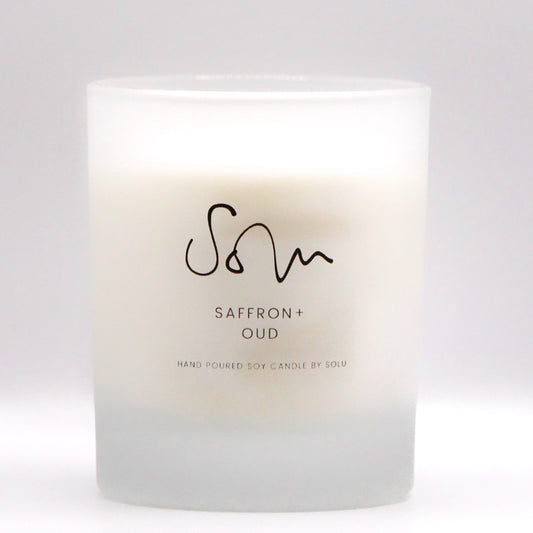 Saffron + Oud Soy Wax Candle