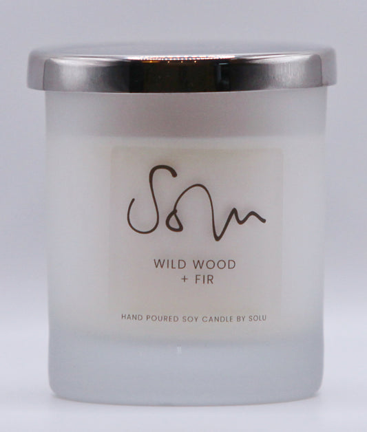 Wild Wood + Fir Soy Wax Candle - Solu Candles
