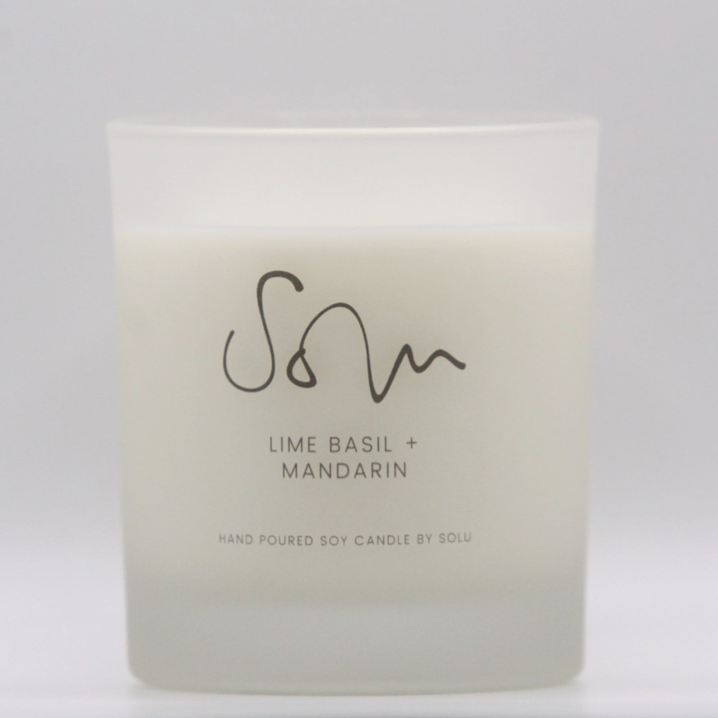 Lime Basil + Mandarin Soy Wax Candle - Solu Candles