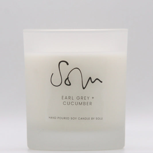 Earl Grey + Cucumber Soy Wax Candle - Solu Candles
