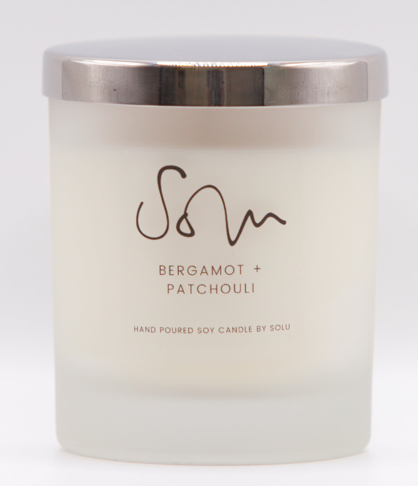 Bergamot and Patchouli Soy Wax Candle - Solu Candles