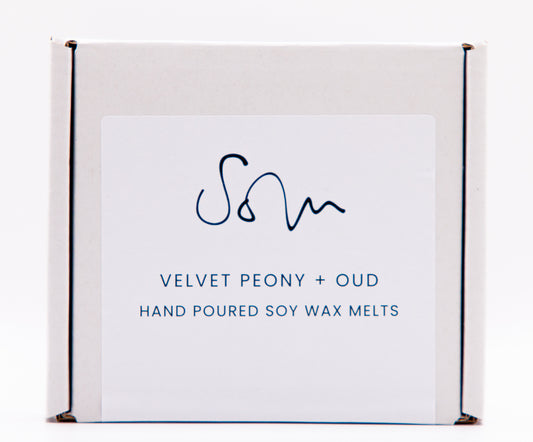 Velvet Peony & Oud Wax Melt - Solu Candles
