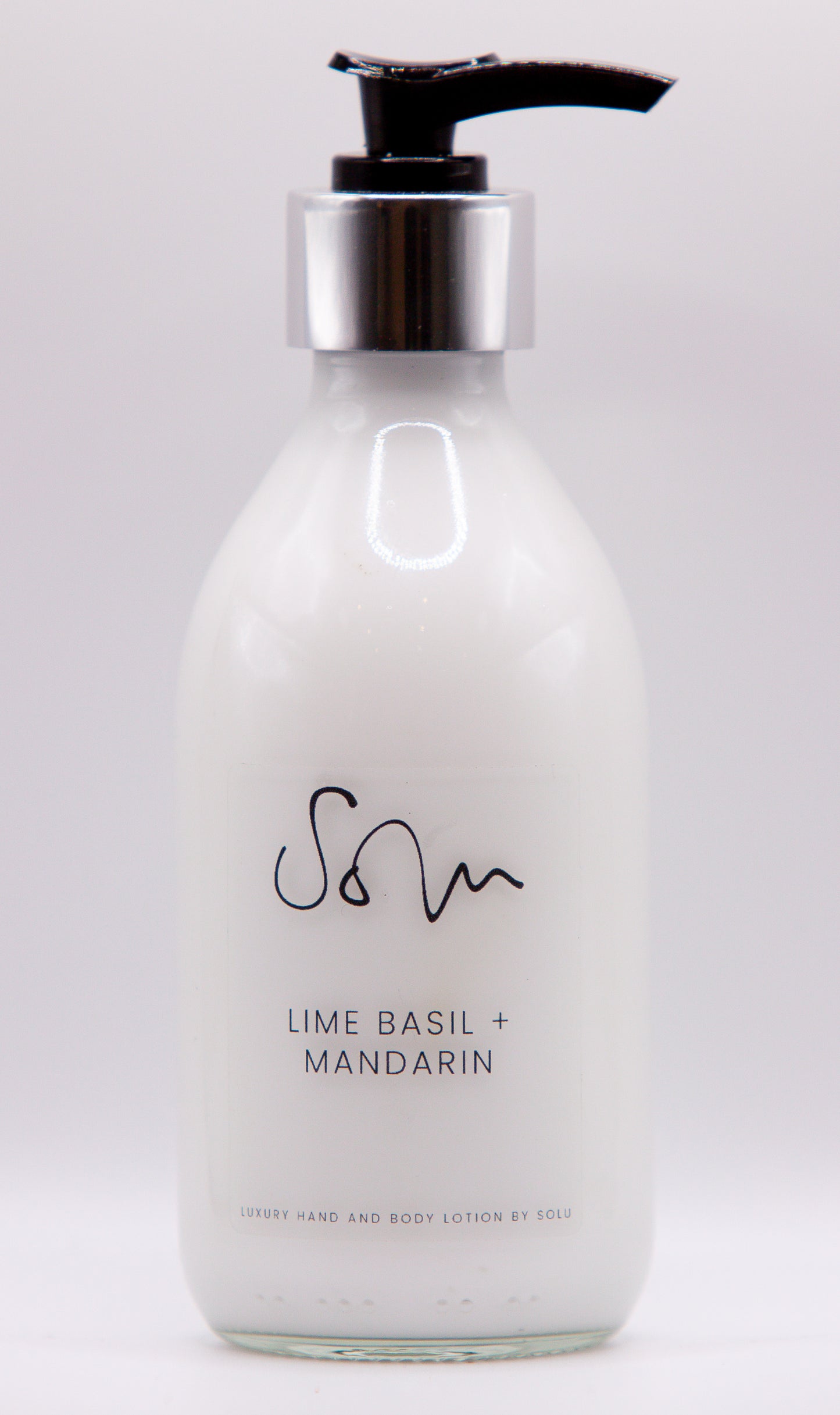 Lime Basil & Mandarin Luxury Hand and Body Lotion - Solu Candles