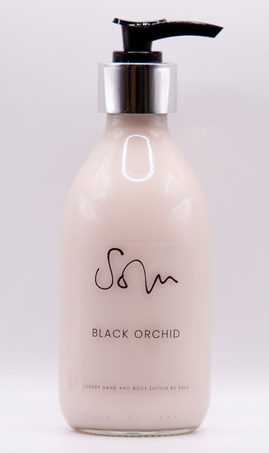 Black Orchid Luxury Hand and Body Lotion - Solu Candles