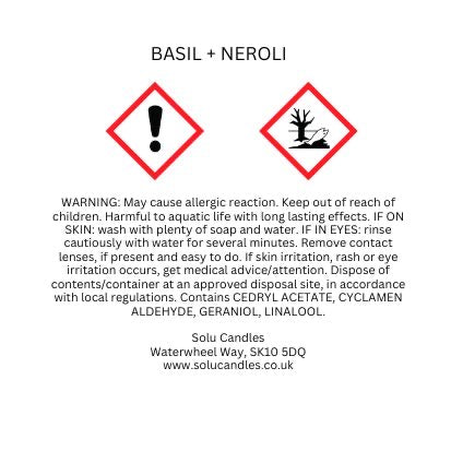 Basil & Neroli Wax Melt - Solu Candles