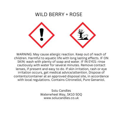 Wild Berry & Rose Wax Melt - Solu Candles